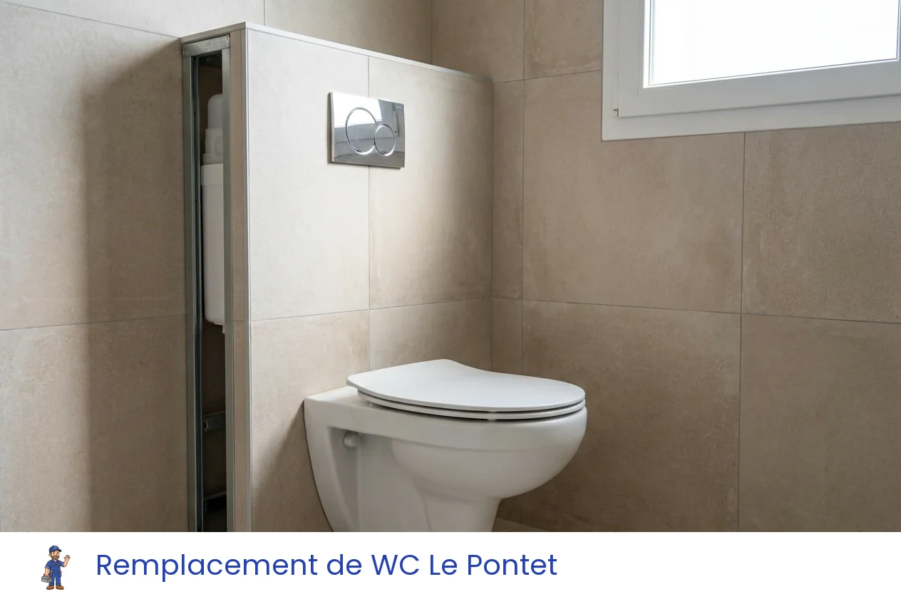 Remplacement de WC à Le Pontet