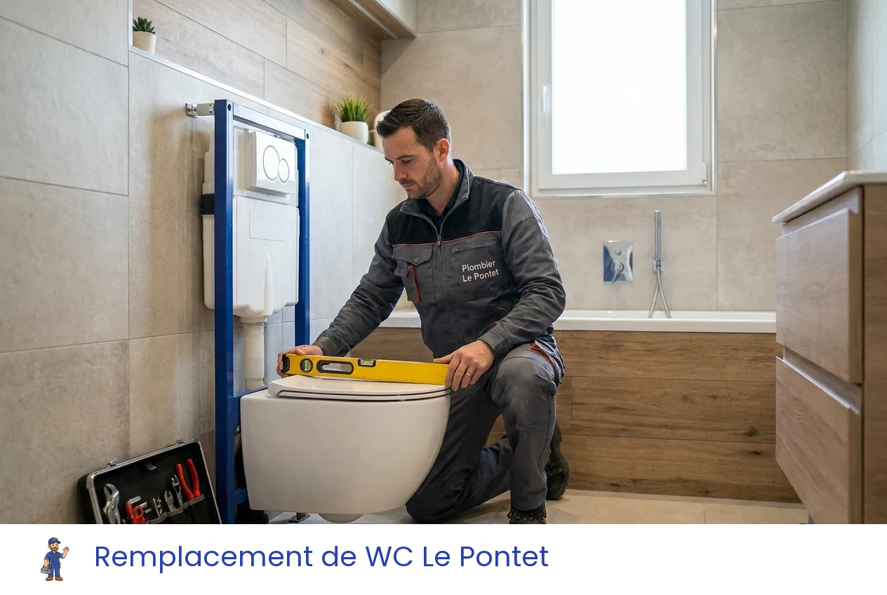 Remplacement de WC à Le Pontet